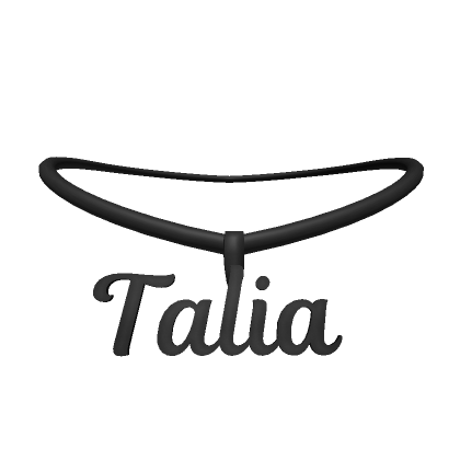 talia black 3.0 necklace - Roblox