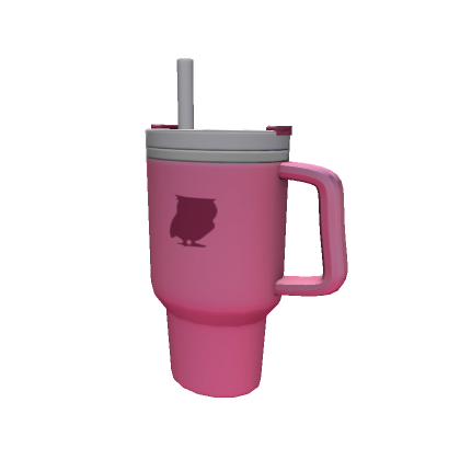 Preppy pink owl cup!  Roblox Item - Rolimon's