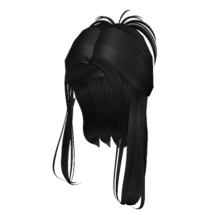 Black Hair (Long) - Roblox