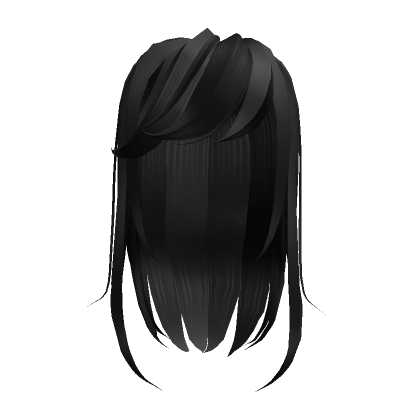 Black Emo Layered Hair's Code & Price - RblxTrade