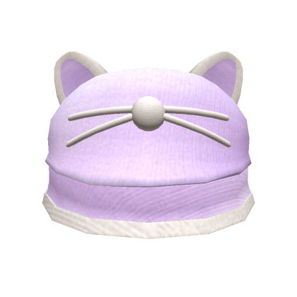 Purple Cat Kawaii Aesthetic Bucket Hat | Roblox Item - Rolimon's