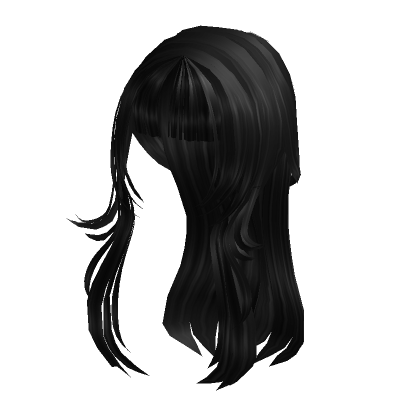 Long Black Wavy Hair  Roblox Item - Rolimon's