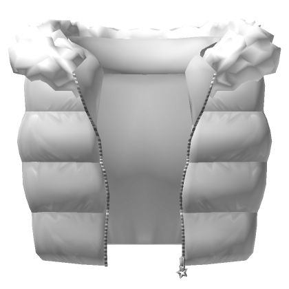 Puffer Vest de piel blanca 3.0 - Roblox