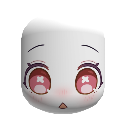Cute Blushy Surprised Face (Red)'s Code & Price - RblxTrade