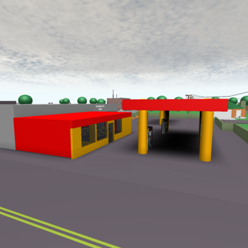 New Gas Station In Town Of Robloxia