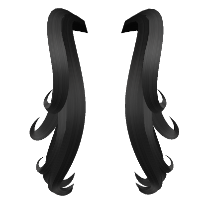 Black Curly Hair Extensions (Head) | Roblox Item - Rolimon's