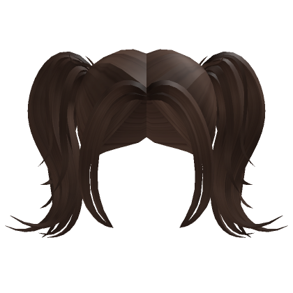 Cute Brown Pigtails Short Hair | Roblox Item - Rolimon's