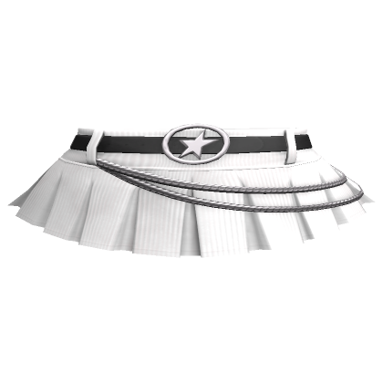 Y2K Star Skirt White Roblox