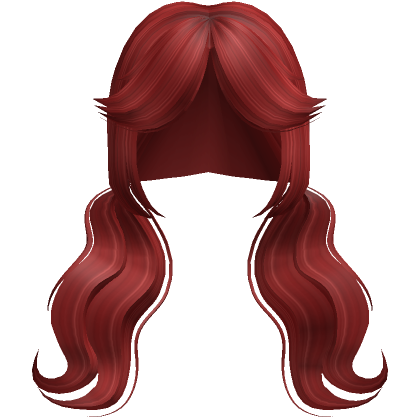 Cute Hair Pigtails (Red) - Roblox