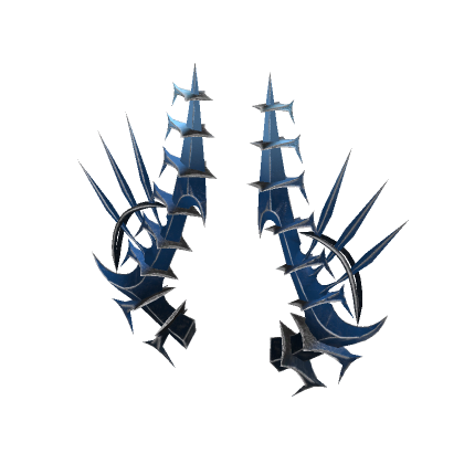 Roblox Item Blue Horns of Famine (PBR edition)