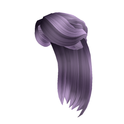 Roblox Item Long Braided Bangs - Purple