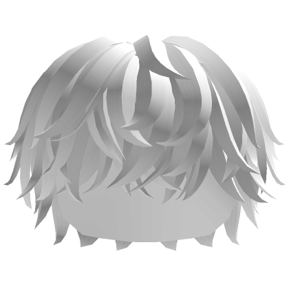 Messy Cool Boy Anime Hair (White) | Roblox Item - Rolimon's