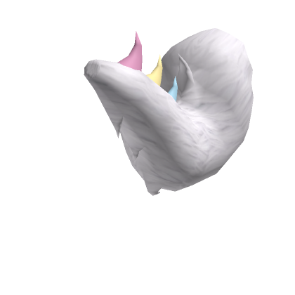 Roblox Item Fluffy Spike Tail - White