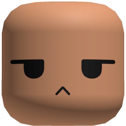 Roblox Item ୨୧ cute grumpy frown tired face mask