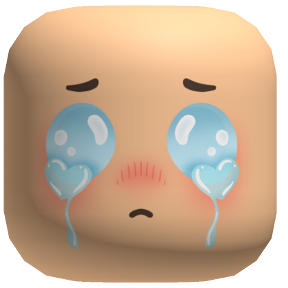 Kawaii Sad Crying Face  Roblox Item - Rolimon's