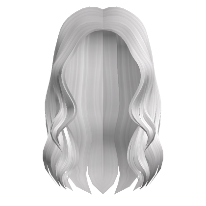Fashion Model Long Wavy Hair- White - Roblox