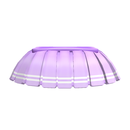 Roblox Item Mini Tennis Skirt White Striped - Purple