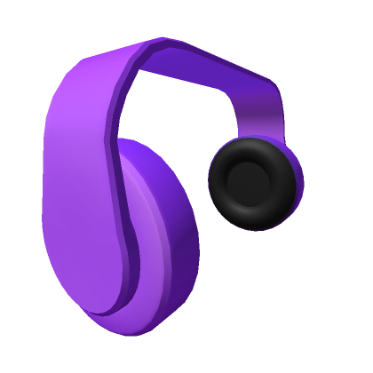 Roblox Item Purple Modern Headphones