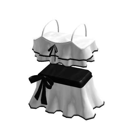 3.0 Ruffle Bikini - White | Roblox Item - Rolimon's