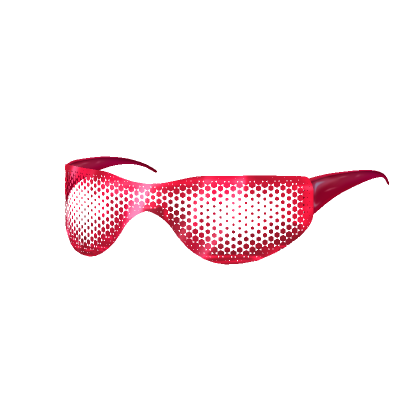 Roblox Item 1.0 Red See Through Y2K Sunglasses GLOWING