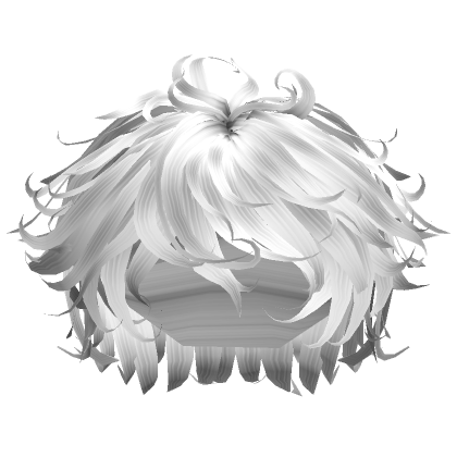 Messy White Anime Boy Hair