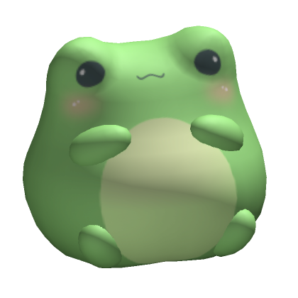 Sitting Kawaii Frog  Roblox Item - Rolimon's