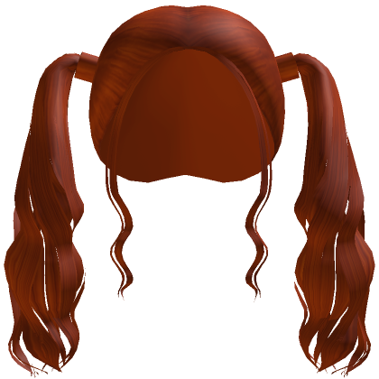 Roblox Item 1.0 Wavy Pigtails Red