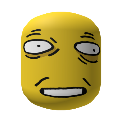 Disgusted Traumatized Face [Yellow] | Roblox Item - Rolimon's
