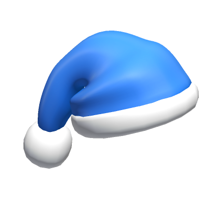 Roblox Item blue santa hat