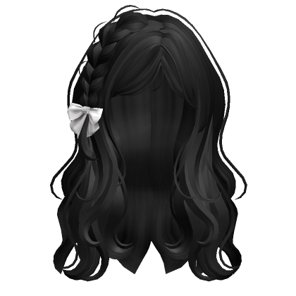 Caramel Wavy Side Parted Half Up Braids's Code & Price - RblxTrade