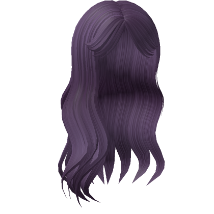Purple Long Wavy Hair - Roblox