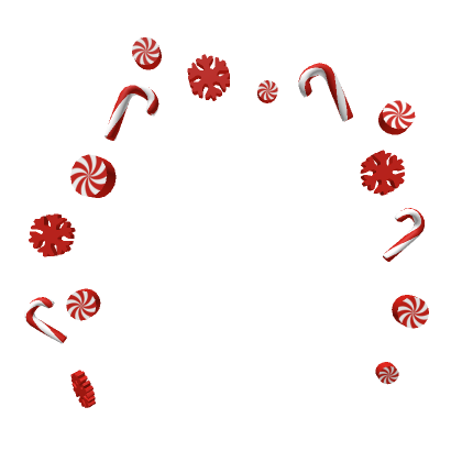 Roblox Item Preppy Christmas confetti in red 