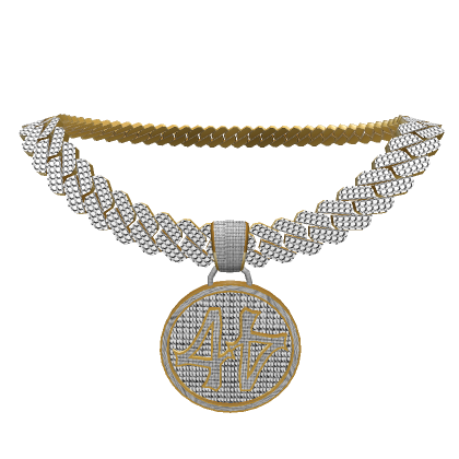 [1.0] 44 ICED OUT GOLD CHAIN | Roblox Item - Rolimon's