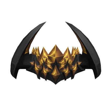 Roblox Item Black & Gold Horned Crown of Eternity