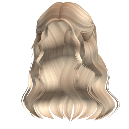 Delicate Half Up Waves Blonde's Code & Price - RblxTrade