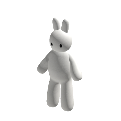 Roblox Item 🐇 Cute White Bunny Plushie Suit Rabbit Costume