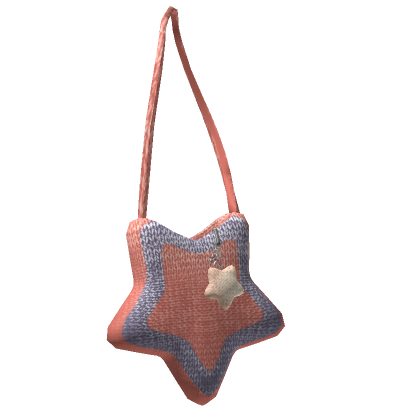 Knitted Star Tote Bag (Pink & Purple) (3.0)