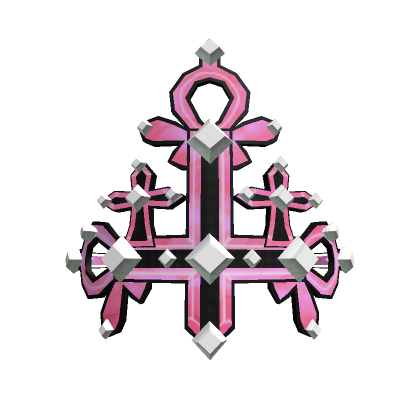 Fabulous Black Pink Cruciform Crown of Grit | Roblox Item - Rolimon's