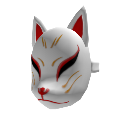 Roblox Item Front White Fox Mask