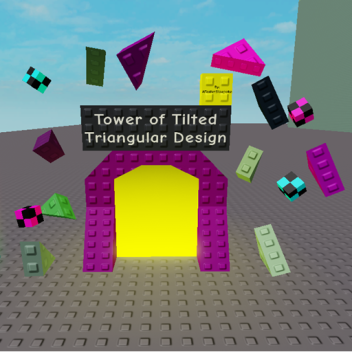 Tower of Tilted Triangular Design
