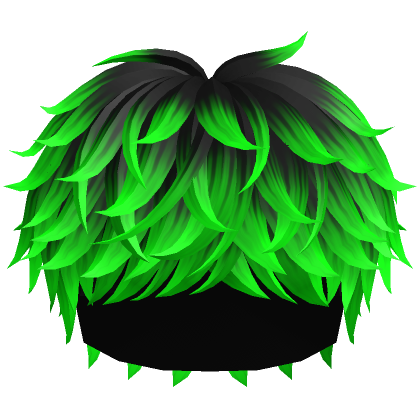 Natural Messy Layered Anime Hair Green's Code & Price - RblxTrade