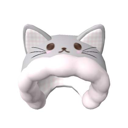 kawaii soft grey cat hood cute s Code Price RblxTrade