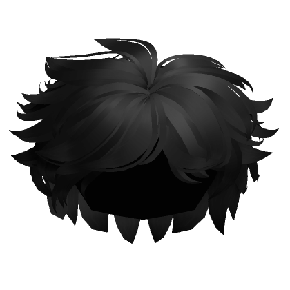 Messy Boy Hair in Black  Roblox Item - Rolimon's