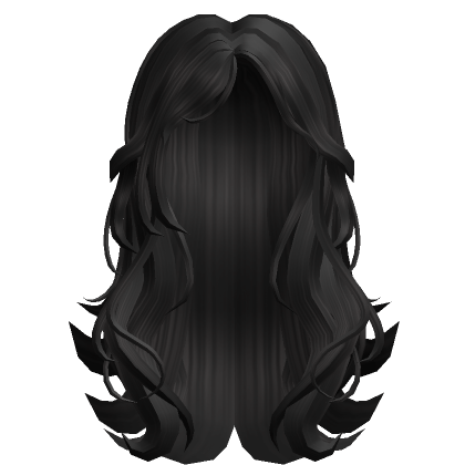 Grunge Girl Emo Wavy Lush Layered Y2K Hair Black's Code & Price - RblxTrade
