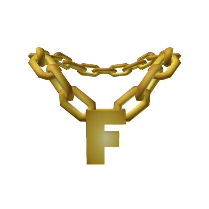 Gold Letter F Chain | Roblox Item - Rolimon's