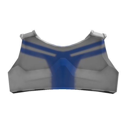 Premium Photo  White metal bra as part of the armor on a blue