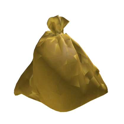 golden trash bag