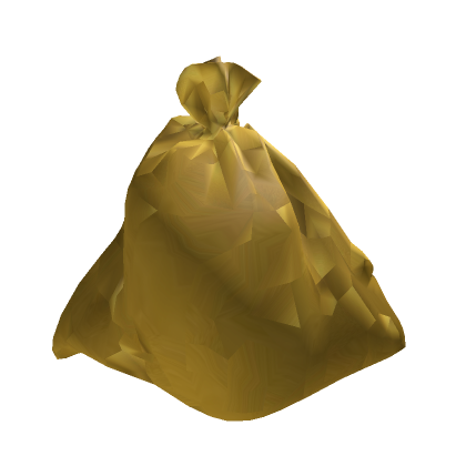 gold trash bag