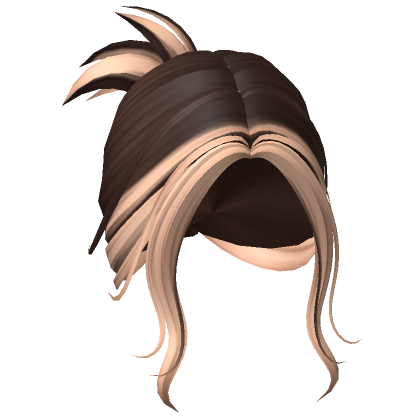Roblox Item Y2K Clipped Bun (Brown to Blonde)