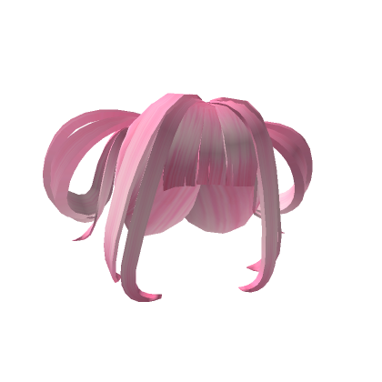 Roblox Item Pink Double Looped Pigtails